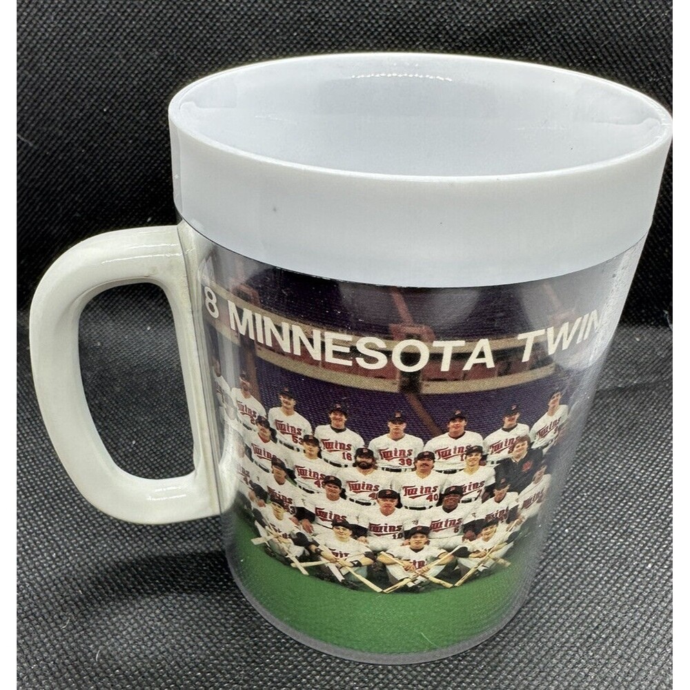 Vtg MLB 1988 Minnesota Twins Baseball Coffee Mug Gatorade ThermoServ. Usa Made